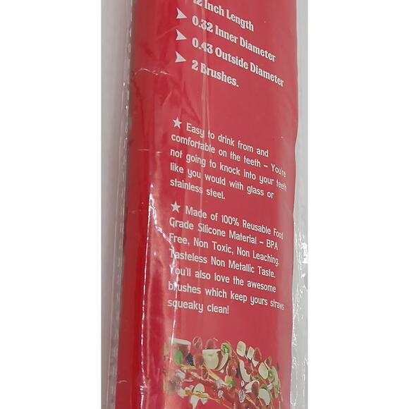 HI WARE extra-long silicone straws - Picture 3 of 4